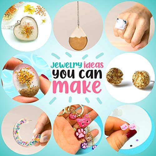 Goody King Resin Jewelry Making Starter Kit - Resin Kits for Beginners with Molds and Resin Jewelry Making Supplies - Silicone Casting Mold, Tools Set Clear Epoxy for DIY Jewelry - Image 7