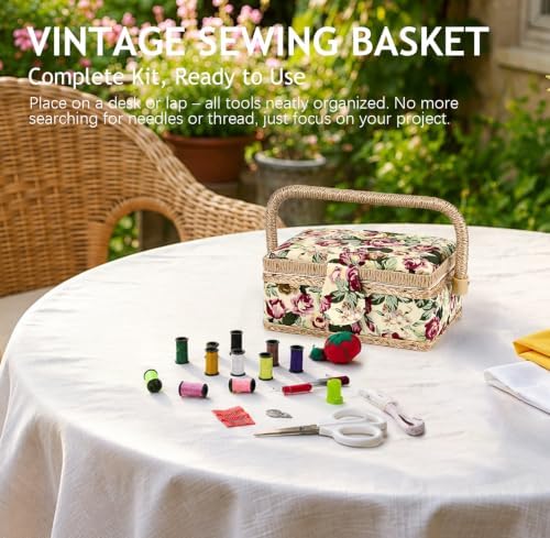 MKNZOME Sewing Box with Supplies Kit for Women, Complete Accessories - Image 7