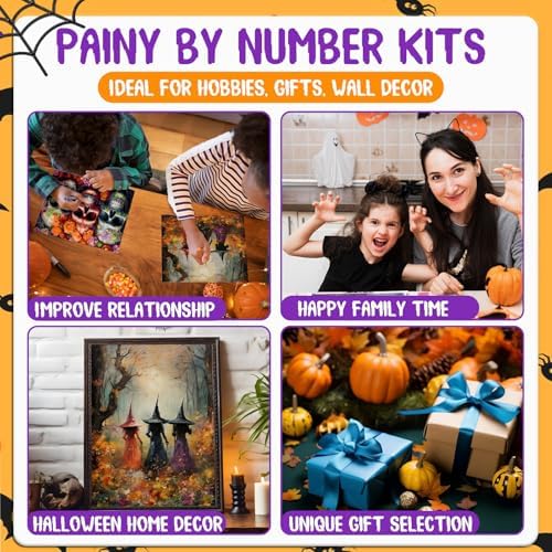 hkejoi Fall Paint by Numbers Kit for Adults, 16x20 in - Image 7