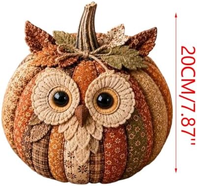 DIY Animal Pumpkin Sewing Kit - Autumn Fabric Animal Pumpkin Craft Set for Adults Beginners - Thanksgiving Handmade Fall Patchwork Craft Kit for Holiday Decor (3PCS MIXA1) - Image 7