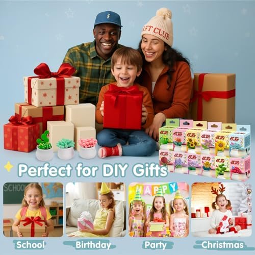 Air Dry Clay for Kids, 12 Plants DIY Modeling Clay Kit with Sculpting Tools - Image 6