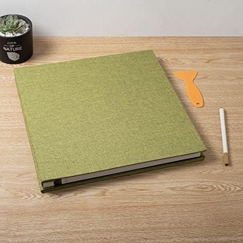 Large Photo Album Scrapbook, Holds 4x6, 8x10 Pictures, Self-Adhesive Pages for Baby, Wedding, Travel & Family Memories, Includes Metallic Pen & Scraper, DIY Memory Book for Gifts 11" X 10.8" 60 Pages - Image 6
