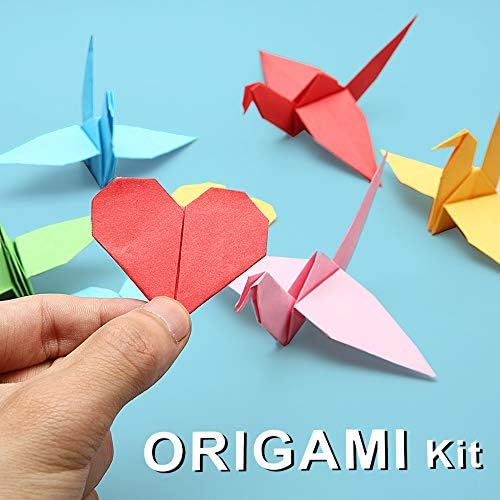 Origami Kit For kids ,120 Sheets Origami Paper with Instructions Book, 6x6 Inch square easy single Sided Square Colorful Folding Paper Set for Adults Beginners Activity - Image 7