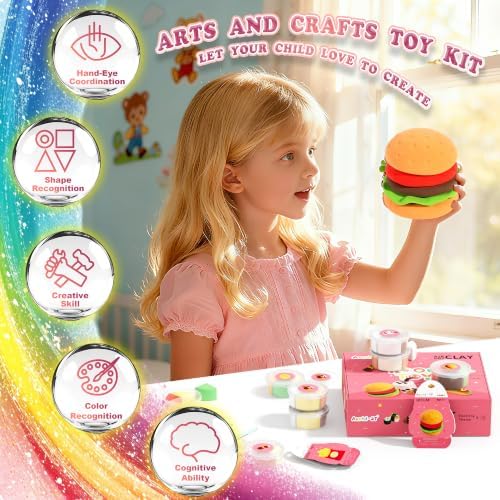 Aestd-ST Air Dry Clay Kit - Food Toy Theme, Modeling Clay for Kids - Image 6