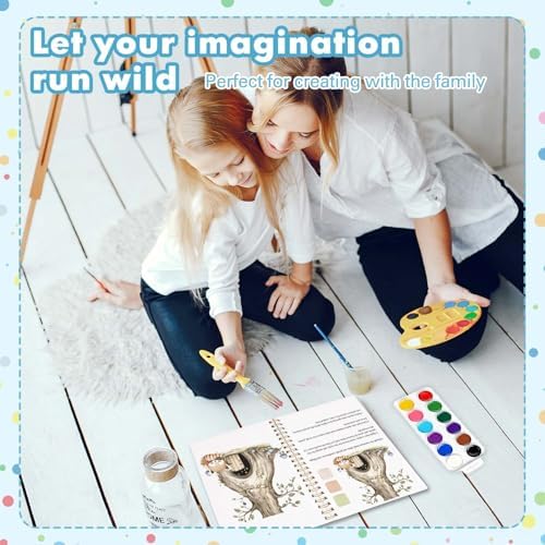 Animal Watercolor Workbook,Water Coloring Book with Designs on Premium Paper,12 Beginner Friendly Sketched Illustrations,Perfect for Gifting to Spark Creativity & Joy for Adults - Image 7