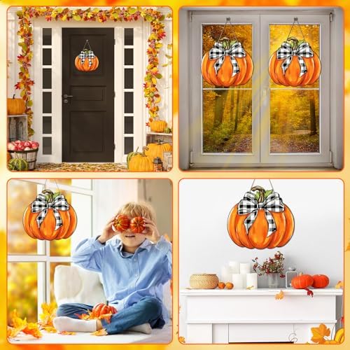 24 Pcs Fall Coloring Wreath Crafts Color Your Own Fall Crafts, Pumpkin - Image 7