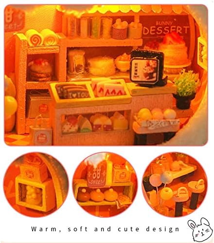 3D Wooden Book Stand Puzzle DIY Dollhouse Wood Nook Model Building Kit with LED Light for Teens and Adults to Build-Creativity Christmas Halloween - Image 7