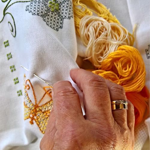12 Skeins Orange Gradient Embroidery Thread Floss for Jewelry - Image 7