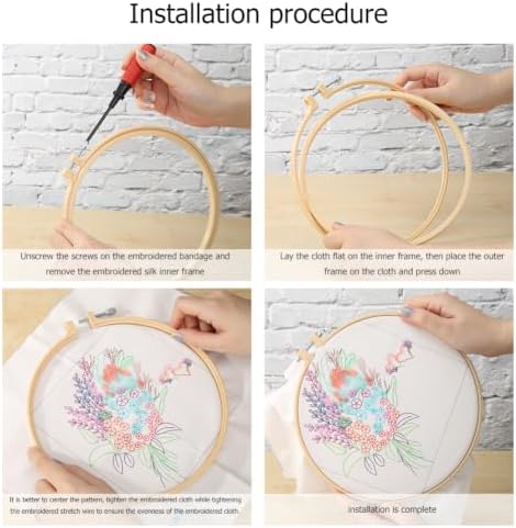Flower Animal Handmade Sewing Art Craft Kit with Pattern Cotton Threads - Image 7