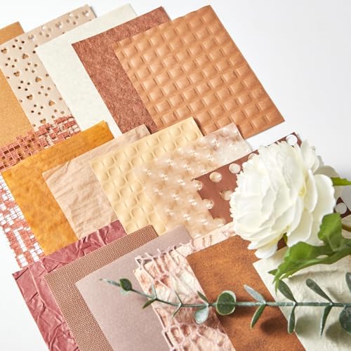 208 Sheets A7 Scrapbook Paper Kit, 12 Colors Mixed Textured Papers - Image 7