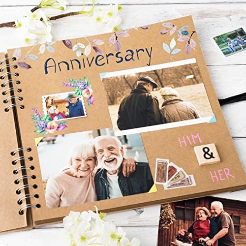 10 x 10 Inches Scrapbook Album For 4 x 6, 8 x 10 Pictures, 70 Pages, Brown - Image 7