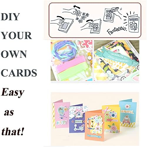 Gigicloud Paper Card Making Kits Colorful Handmade Greeting Card Kits Diy Making Material Set For Birthday Invitation, Thanksgiving, Christmas,Holiday,Baby Shower - Image 7