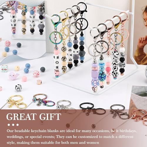 Tondiamo 24 Pcs Beadable Keychain Bar - Image 6