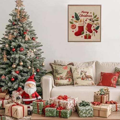 COCOMOX Christmas Embroidery Kit for Beginners, Hand Craft Gift for Adults - Image 5