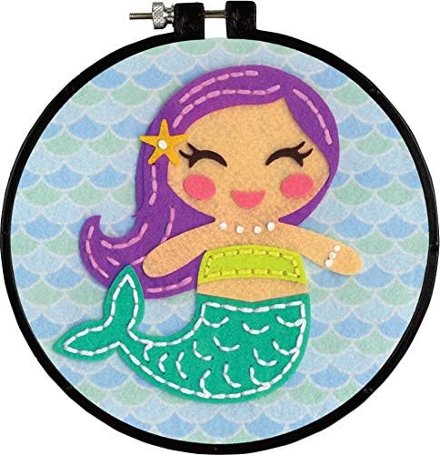 Dimensions Learn-A-Craft Felt Applique Kid's Craft, Mermaid by DIMENSIONS