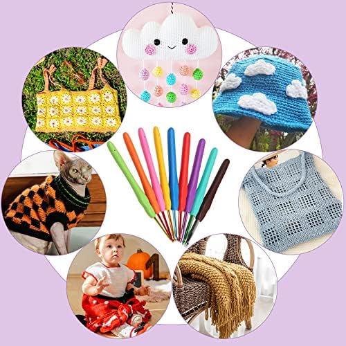 Aeelike Beginner Crochet Kit, Light Purple - Image 6