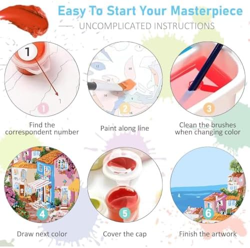 AIBOERL Paint by Numbers Kit for Adults Beginner,Landscape,12X16In - Image 7