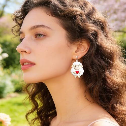 14Pcs Sheep Polymer Clay Cutters Flower Leaves Clay Earrings Cutters for Adults Polymer Jewelry Cutter for Earrings Making Party DIY Craft Supplies - Image 7
