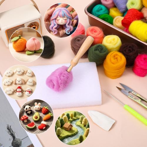 EIHPDEI 70 Colors Needle Felting Kit for Beginner - Image 7