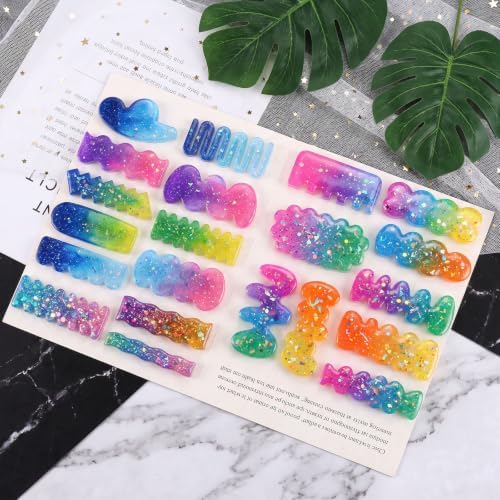 3PCS Hair Clip Silicone Molds, Resin Earring Casting Tool Crafts - Image 7