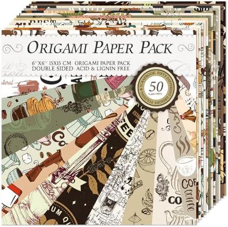 6x6" Origami Paper,50Sheets Double Sided Colored Paper,Square Craft Paper - Image 7
