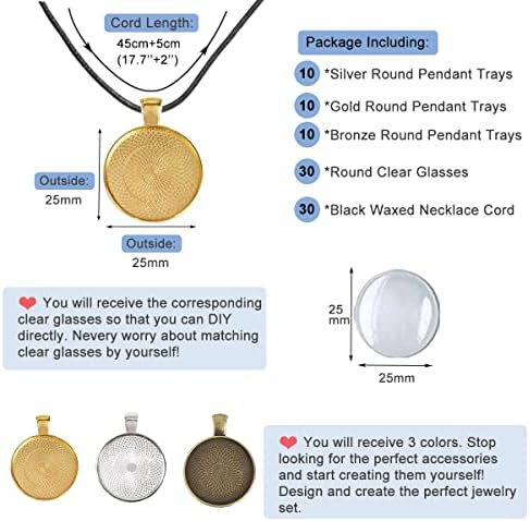 J6QIHANG 90pcs Pendant Trays Kit for DIY Jewelry Crafts Making - Image 6