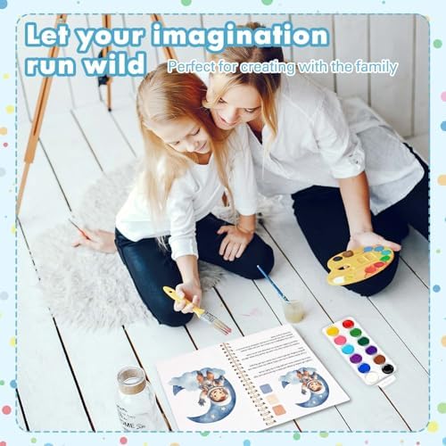 Space Theme Watercolor Workbook,Water Coloring Book with Designs on Premium Paper,12 Beginner Friendly Sketched Illustrations,Perfect for Gifting to Spark Creativity & Joy for Adults - Image 7