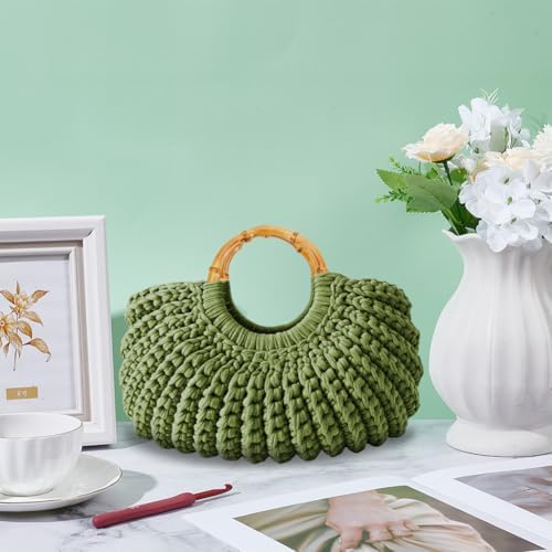 BEUNITONE Crochet Bag Kit for Adults Crochet Bag with Step-by-Step Video Tutorials Crochet Kit for Beginners Complete Crochet Supplies to Make a Bag DIY Crochet bags for Crocheting Lovers Crochet Gift - Image 6