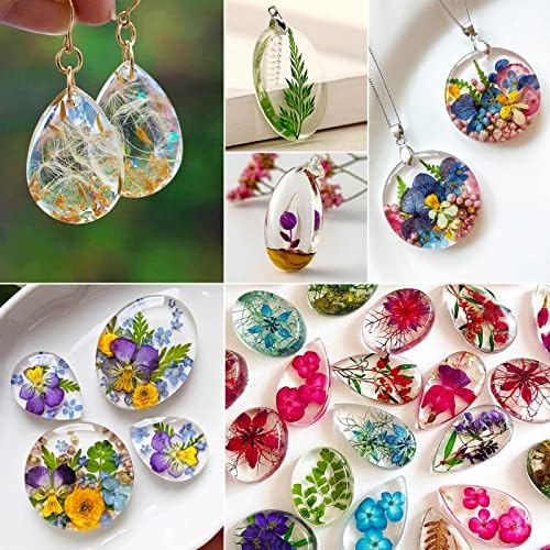 Resin Jewelry Molds for Casting - Silicone Molds for Epoxy Resin, Pendant Mold for DIY Gem Cabochon, Earring, Necklace Jewelry Making - Image 6