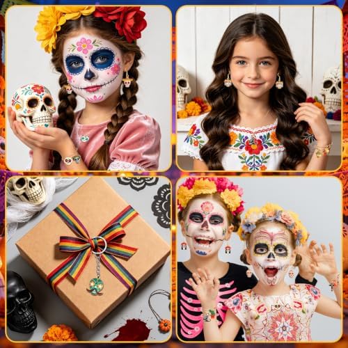 MARFOREVER 40 Pcs/20 Pairs Dia De Los Muertos Charms for Jewelry Making - Image 7
