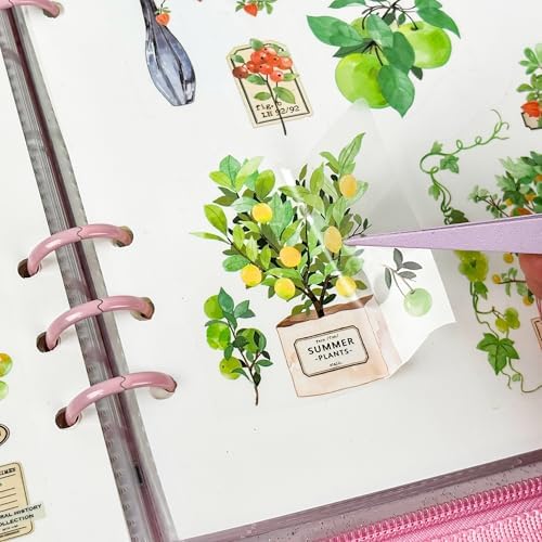 5-in-1 Sticker Organizer Book Reusable Sticker Collecting Binder Release Papers,40 PCS - Image 5
