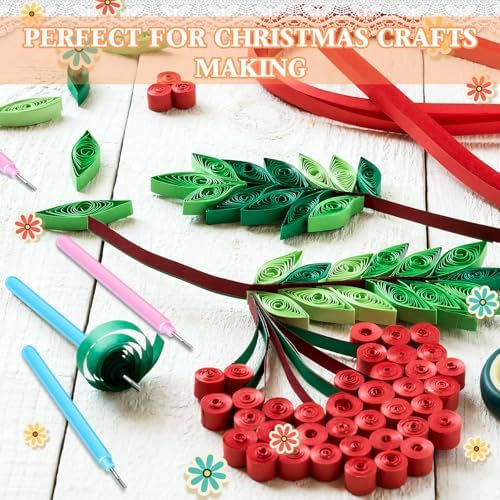 24Pcs Paper Quilling Tools Quilling Slotted Needle Tools Cricut Quilling Tool for Paper Flowers - Image 7