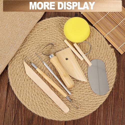 LINPHCEY 8Pcs Clay Sculpting Tools Set Perfect for Polymer Air Dry Modeling Clay Beginners & Professionals Ideal for DIY Pottery & Ceramics Tools for Clay Sculpey Sculpting & Crafting - Image 7