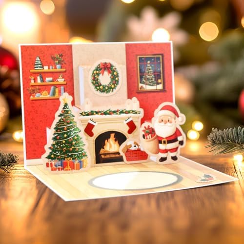 Katy Sue Santa & Friends Pop Up Christmas Card Making Kit. Makes Eight 5 x 7 Inch Christmas Cards. Kit Contains Cards, Pop Up Inserts, Envelopes, Instructions & Embellishments. - Image 6