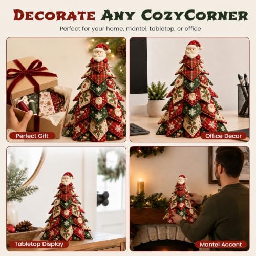 DIY Quilted Fabric Christmas Tree Kit, Arts and Crafts for Adults - Image 7