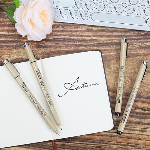 Muchcute 05 Fine Point Writing Pens: 6 Black 0.45mm Smooth No Bleed Bible - Image 7
