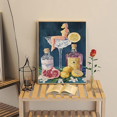 NZNANCHU Paint by Number for Adult,DIY Painting Kits for Adults,Color by Numbers,WineglassPaint by Number Canvas Crafts Watercolor for Beginners Hoom Decor (Abstract) - Image 7