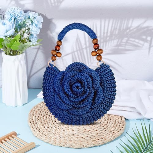 ACRNIGHEET Crochet Kit for Beginners Adults Crochet Purse Bag for Women DIY Tote Bag Making Kit with Step-by-Step Tutorials Hobbies Project for Starter Boho Style Gift for Friends - Image 6