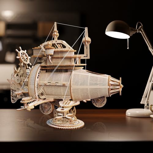 3D Wooden Puzzles for Adults, DIY Spaceship Model Building Kit - Image 7
