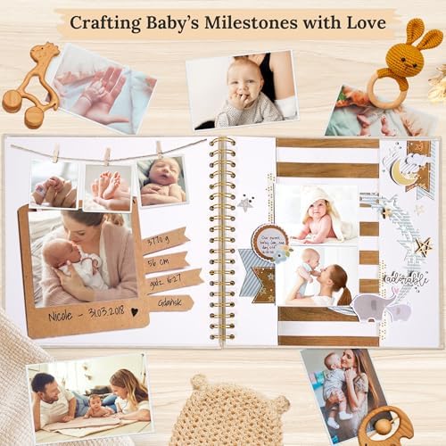 10"x10" Scrapbook Photo Album Linen Cover 40 Sheets 80 Pages White Paper - Image 6