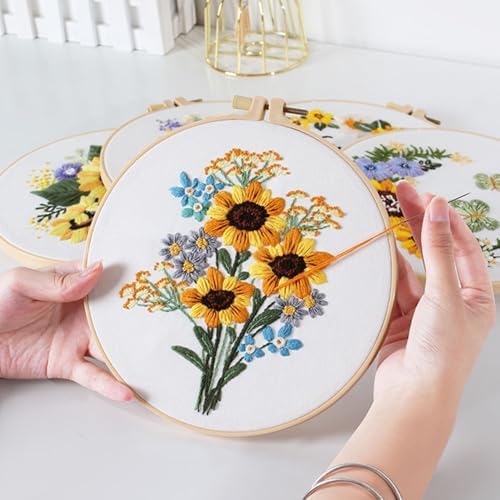 wtisan 5 Pack Embroidery kit for Beginners Adults DIY Starter Kit - Image 7