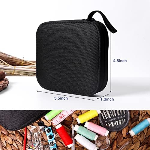 JUNING Sewing Kit with Case Portable Sewing Supplies for Mom Grandma Women Men Teen Girls Boys Home Traveler, Adults, Beginner, Emergency, Contains Thread, Scissors, Needles,Measuring Tape and More - Image 6