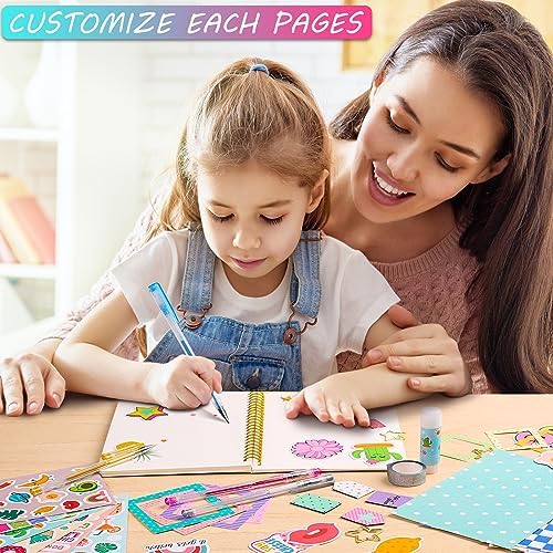 DIY Journal Kit for Girls, Scrapbook & Diary Supplies Set, Birthday Gifts for Teen Girls Craft Sets - Unleash Creativity Journaling Art Crafts Kit - Ideal Gifts for 8 9 10 11 12 13 14 Year Old Girl - Image 7