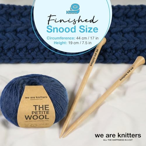 We Are Knitters Tremblant Beanie Kit | Beginner Knitting Gift Kit | Easy Flat Knit Winter Hat | Cozy DIY Handmade Beanie Set - Image 7