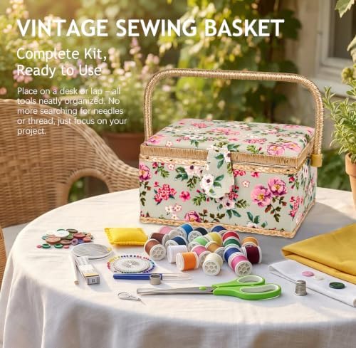 MKNZOME Sewing Box with Supplies Kit for Women, Complete Accessories - Image 7