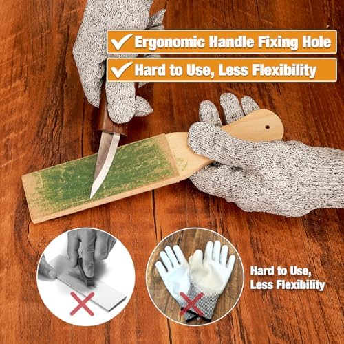 Wood Carving Kit, 24Pcs Wood Carving Tools with Storage Bag, Wood Whittling Knife Kit with 4pcs Templates & 6pcs Basswood Blocks for DIY Beginners - Image 6