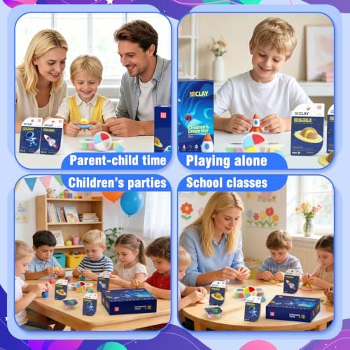 LOUFOR Air Dry Clay Kits for Kids, 12 Boxes - Image 6