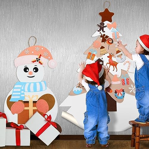 Liliful Christmas DIY Felt Christmas Tree and Snowman Set - Image 6