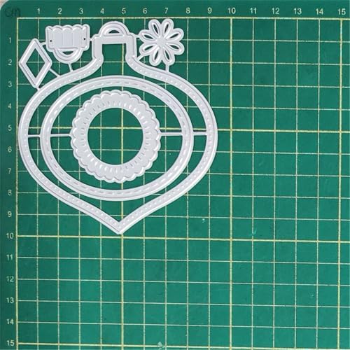 Scrapbooking Die-Cuts, Christmas Metal Cutting Dies for Card Making, Paper Craft Punch Template, Background Embossing Stencils, DIY Album Décor (Christmas Lantern Label-9.3x9.8cm) - Image 7