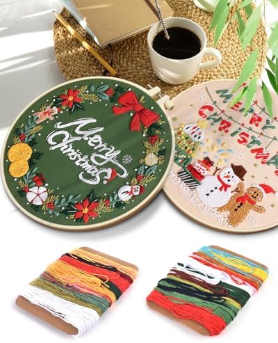 TINDTOP Christmas Embroidery Kit for Adult, Embroidery Kit for Beginners - Image 7